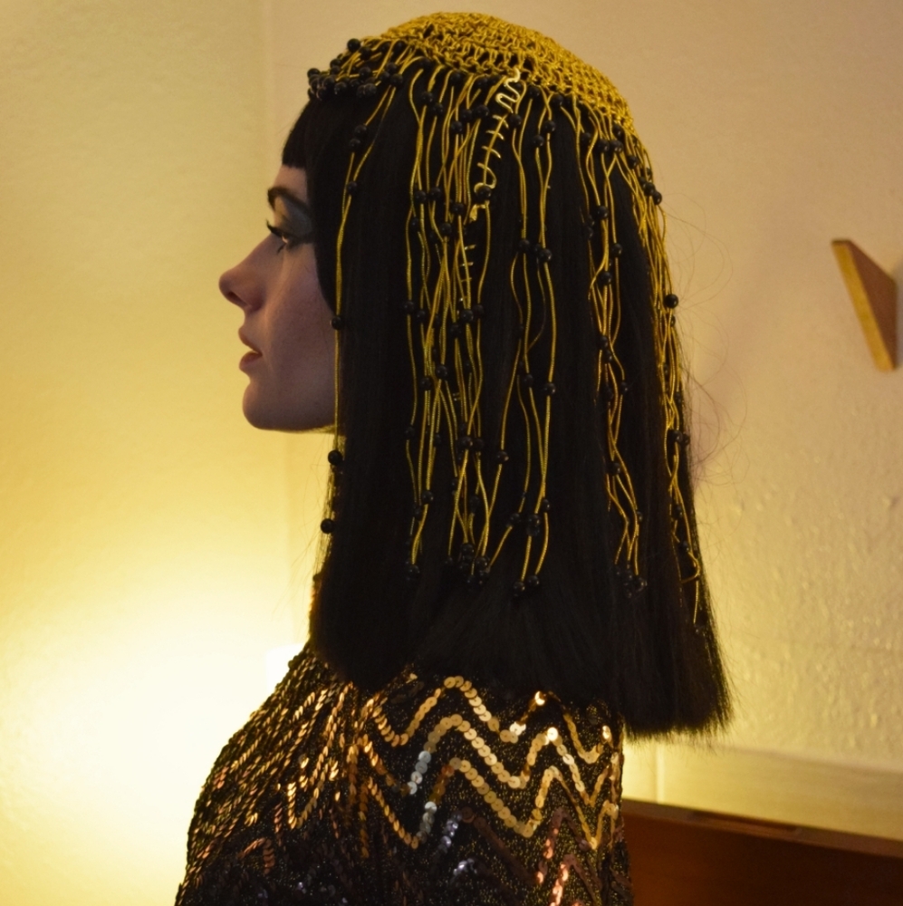 VINTAGE Late 60's Disco CLEOPATRA Full Costume - Picture 3 of 16